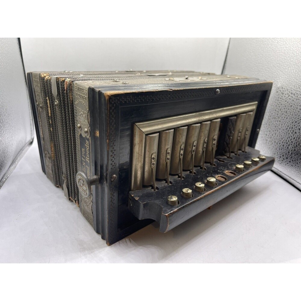 Antique Empress Accordion Made In Germany Extra Broad Reeds : Needs Work